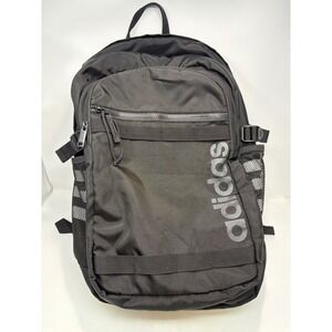 Adidas Black Backpack Bag Sport Gym School Travel Water‎ Bottle Pockets